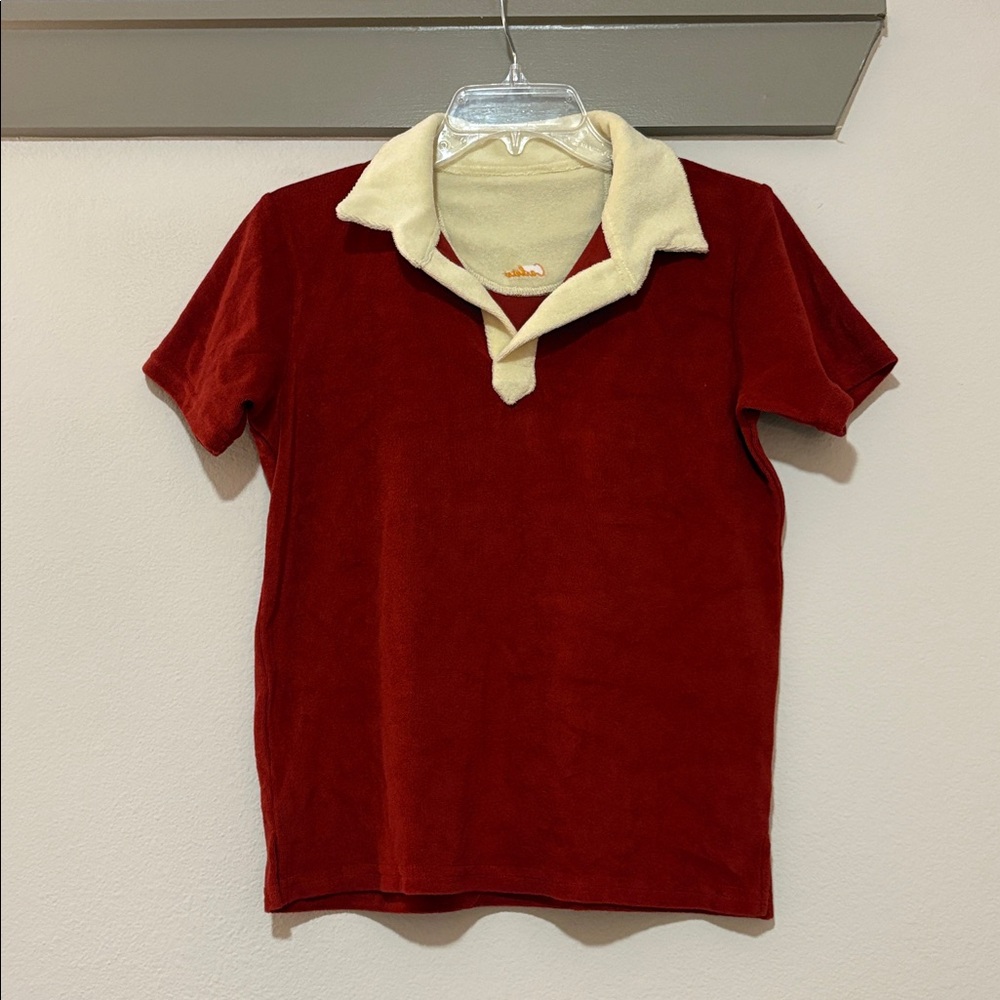 Cadets Casita Terry Polo Shirt in Red SZ 14 NWT